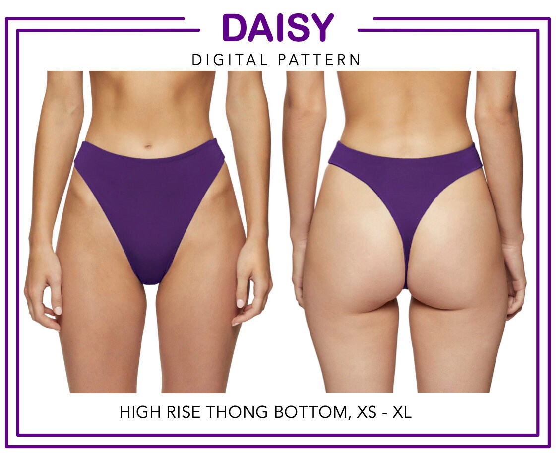 PDF Swimsuit Pattern Thong bikini pdf pattern Etsy
