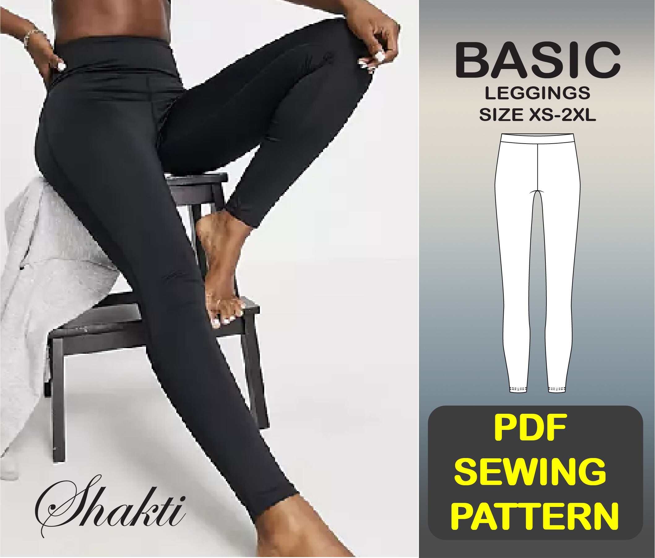 Yoga Pants Sewing Pattern | brebdude.com
