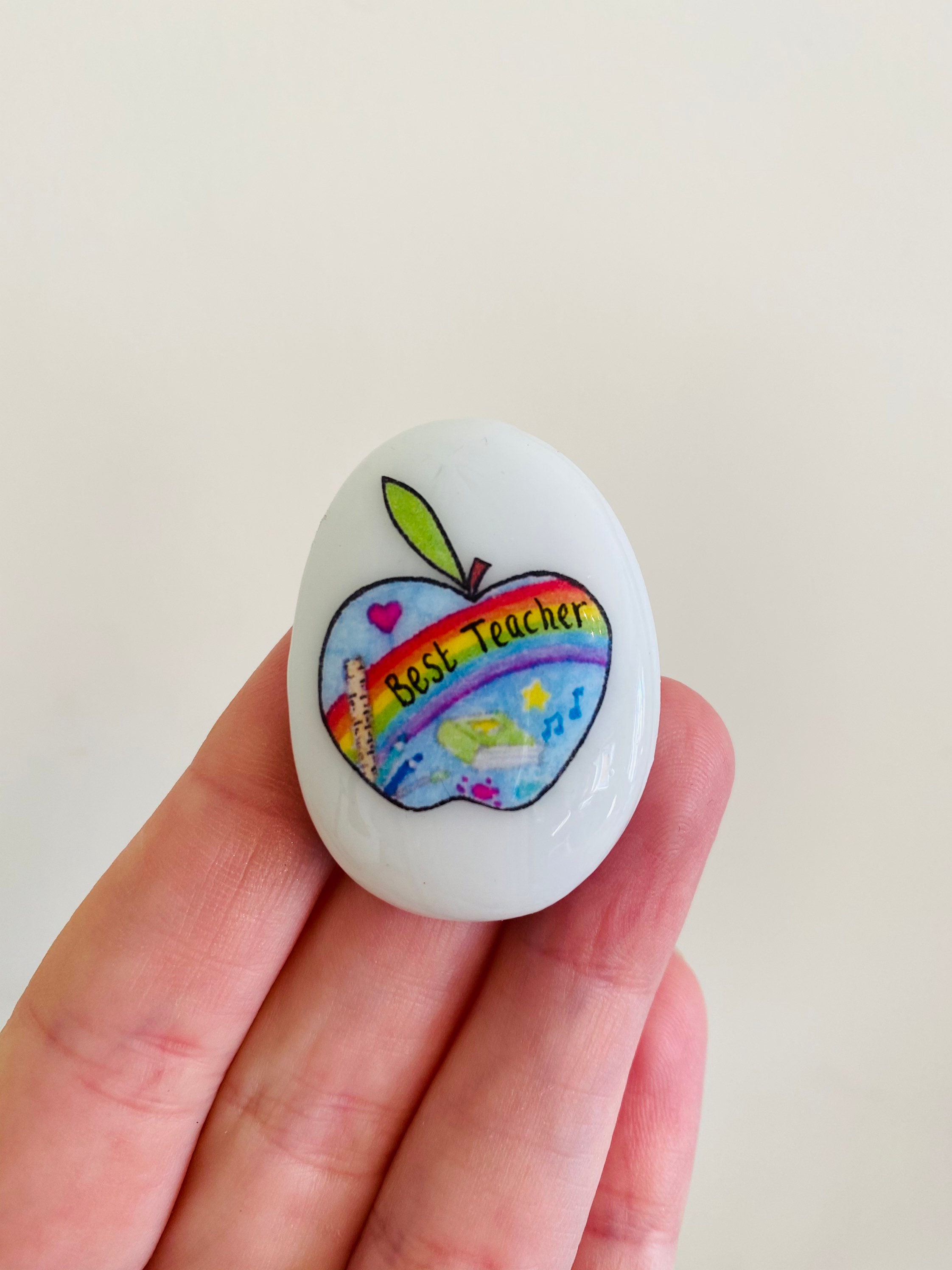 Best Teacher, Teacher Gift, Good Luck, Keepsake, Stone, Gift, Present…