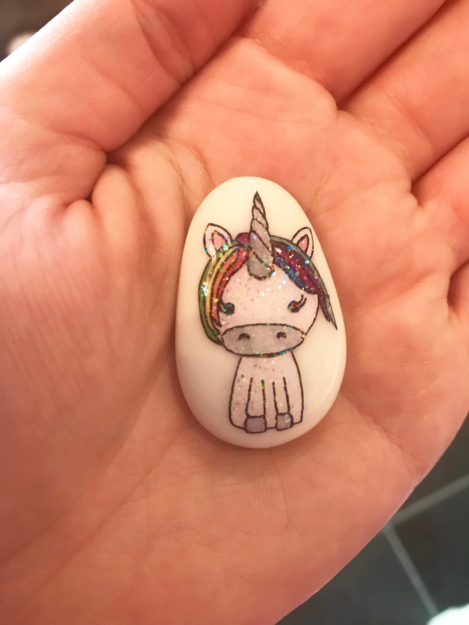 Unicorn Friendship Good Luck Keepsake Stone Gift Etsy UK