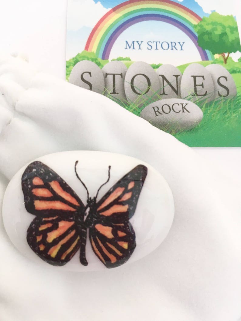 Butterfly Friendship Good Luck Keepsake Stone Gift Etsy