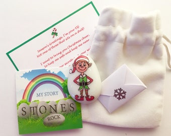 Christmas Elf, Elf, Friendship, Good Luck, Keepsake, Stone, Gift, Present, Kindness, Best Friend, Lucky Charm, Shelf, Xmas, Worry, Eve