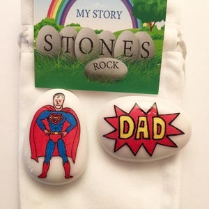 Father's Day, Daddy, Dad, Lucky Stone, Gift, Present, Stone, Unique ...