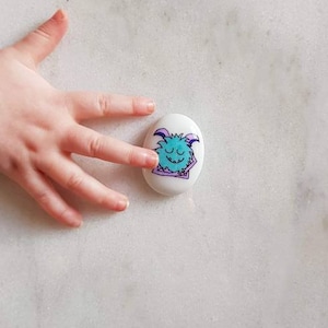 Mindful Monster, Mindfulness, Worry Stone, Childrens, Anxiety Aid, Stress Relief, Sensory Toy, Kids, Meditation, Fiddle Toy, Calming, Yoga image 6