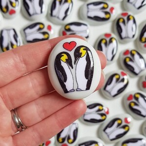 Penguin, Penguin Love, Friendship, Good Luck, Keepsake, Stone, Gift, Present, Momento, Best Friend, Lucky Charm, Friend, Husband, Wife, Love