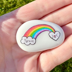 Rainbow Bridge, Pet Loss, Memorial, Rainbow, Dog, Cat, Memory, Keepsake, Stone, Gift, Present, Momento, Best Friends, Gift, Sparkly, Pebble image 10