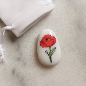 Papavero, Amicizia, Buona Fortuna, Ricordo, Pietra, Regalo, Presente, Momento, Migliore Amico, Portafortuna, Angelo, Pensando a Te, Fiore, Ricordo,