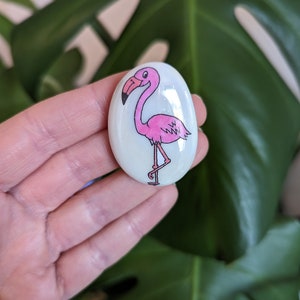 Flamingo, Friendship, Good Luck, Keepsake, Stone, Gift, Present, Momento, Best Friend, Lucky Charm, Wedding, Angel, Thinking of You, Love image 1