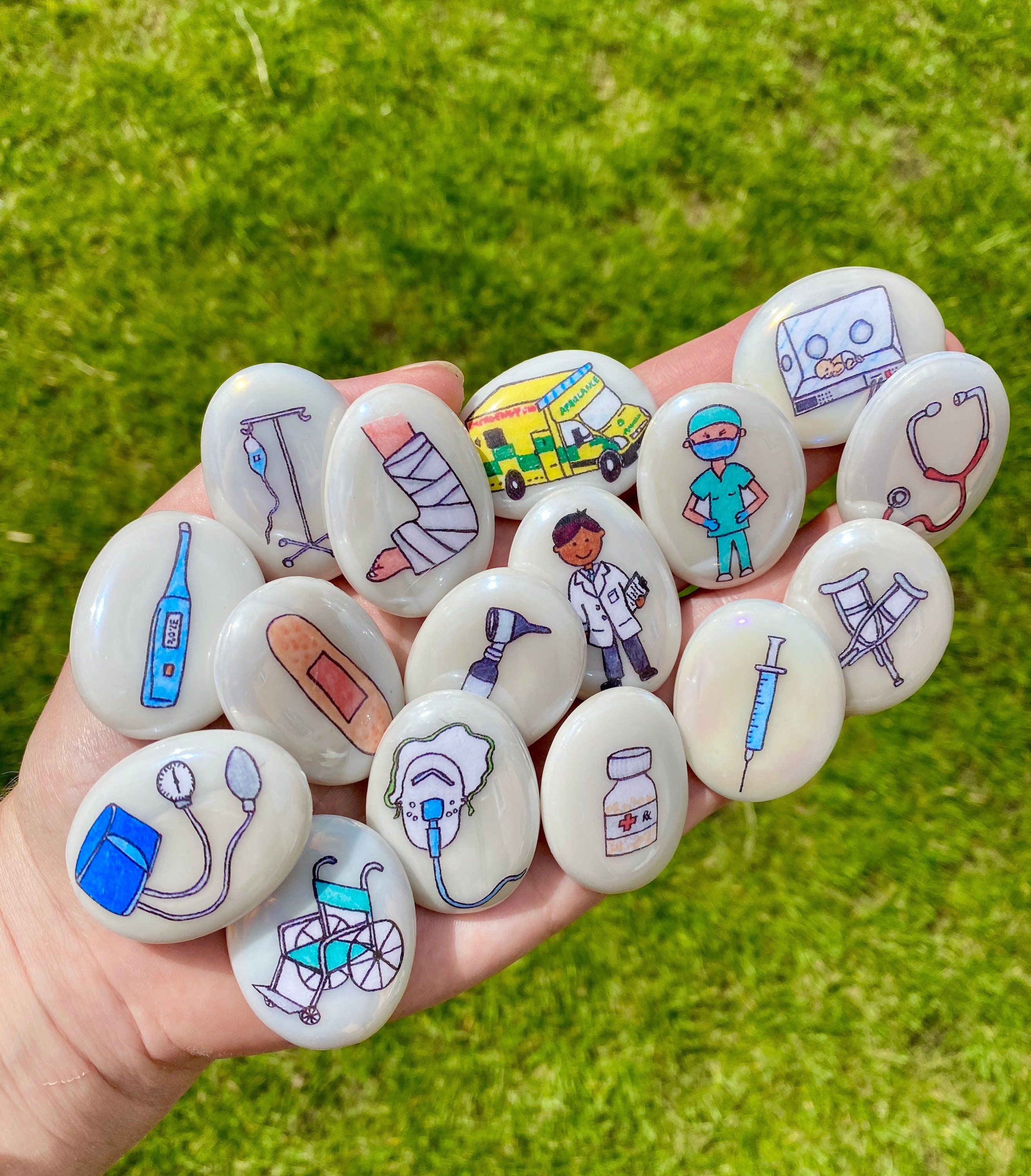 Hospital, Doctors, Medical, NHS, Routine, Rocks, Story Stones ...