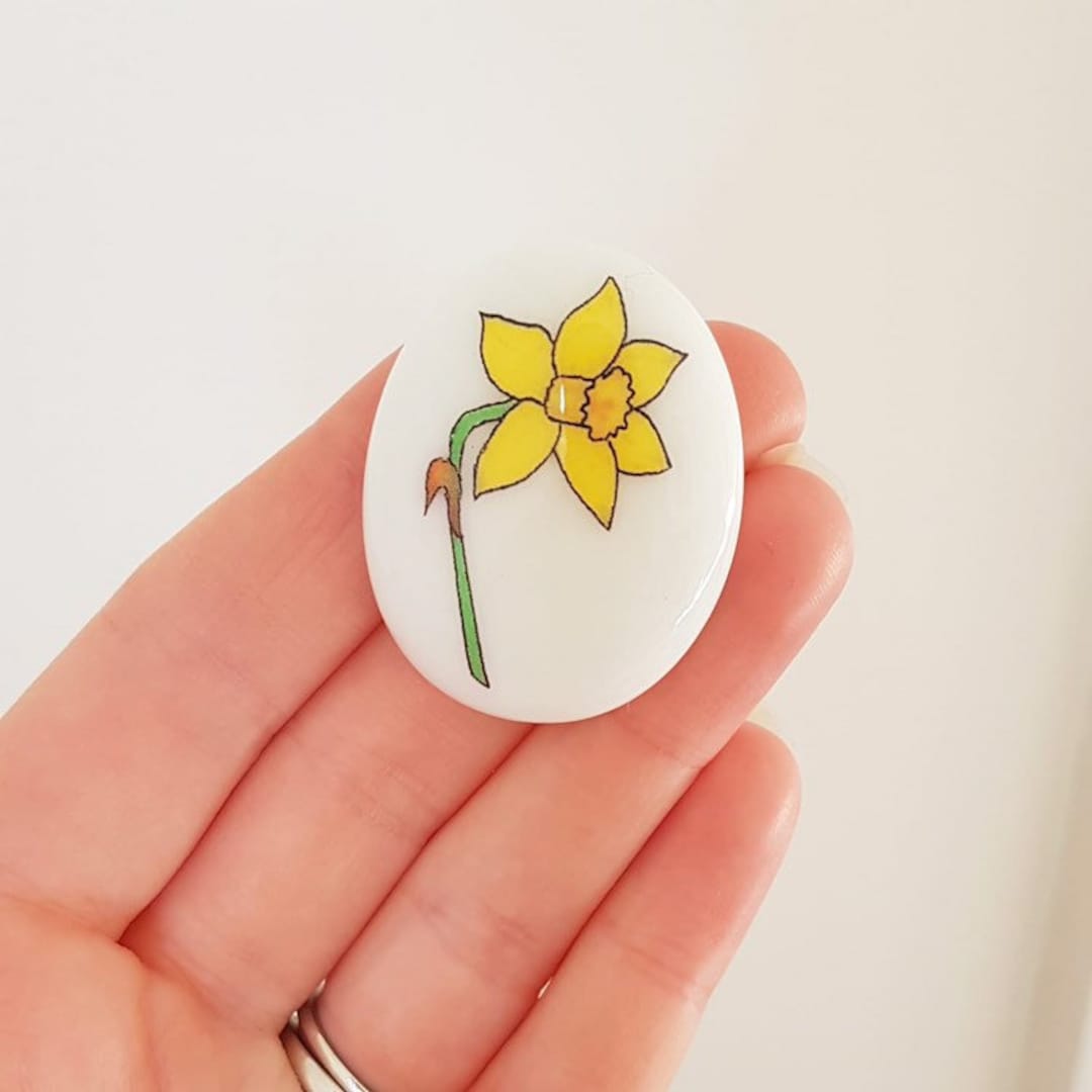 Daffodil, Spring, Friendship, Good Luck, Keepsake, Stone, Gift, Present ...