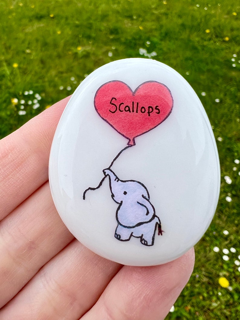 Elephant, Heart, Personalised, Friendship, Good Luck, Keepsake, Stone, Gift, Present, Valentine, Best Friend, Lucky Charm, Love You, Baby image 6