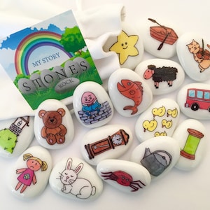 Nursery Rhyme, Songs, Preschool, Story Stones, Storytelling Set,Early Years, Sensory, Song, Twinkle Twinkle, Humpty Dumpty, Hey Diddle