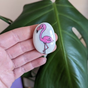 Flamingo, Friendship, Good Luck, Keepsake, Stone, Gift, Present, Momento, Best Friend, Lucky Charm, Wedding, Angel, Thinking of You, Love image 2