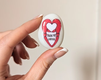 Valentinstag, Hummer-Liebe, du bist mein Hummer, du bist mein Hummer, Andenken, Stein, Geschenk, Geschenk, heirate mich, Frau, Ehemann