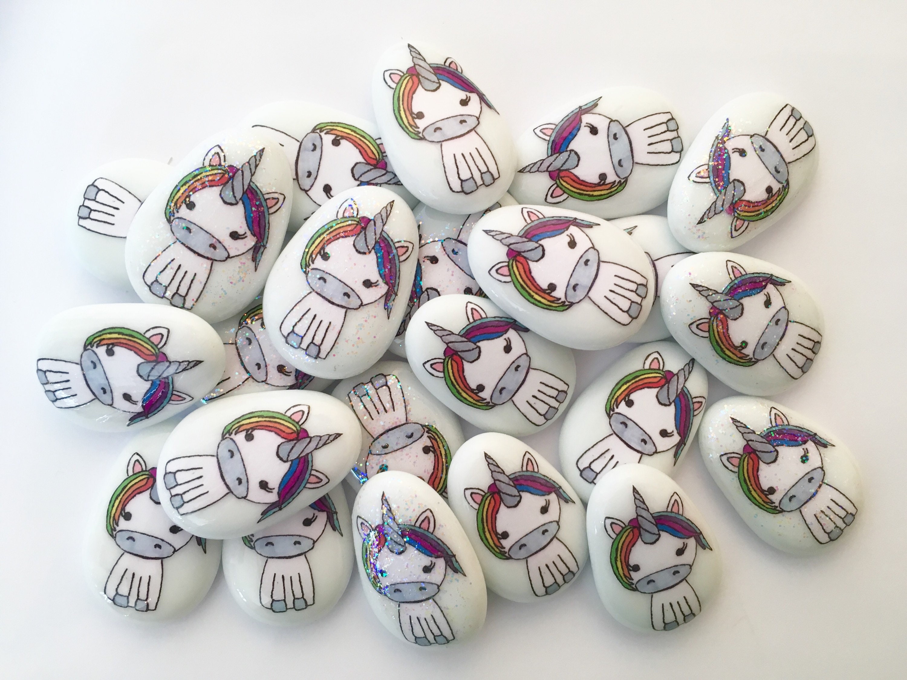 Unicorn Friendship Good Luck Keepsake Stone Gift Etsy UK