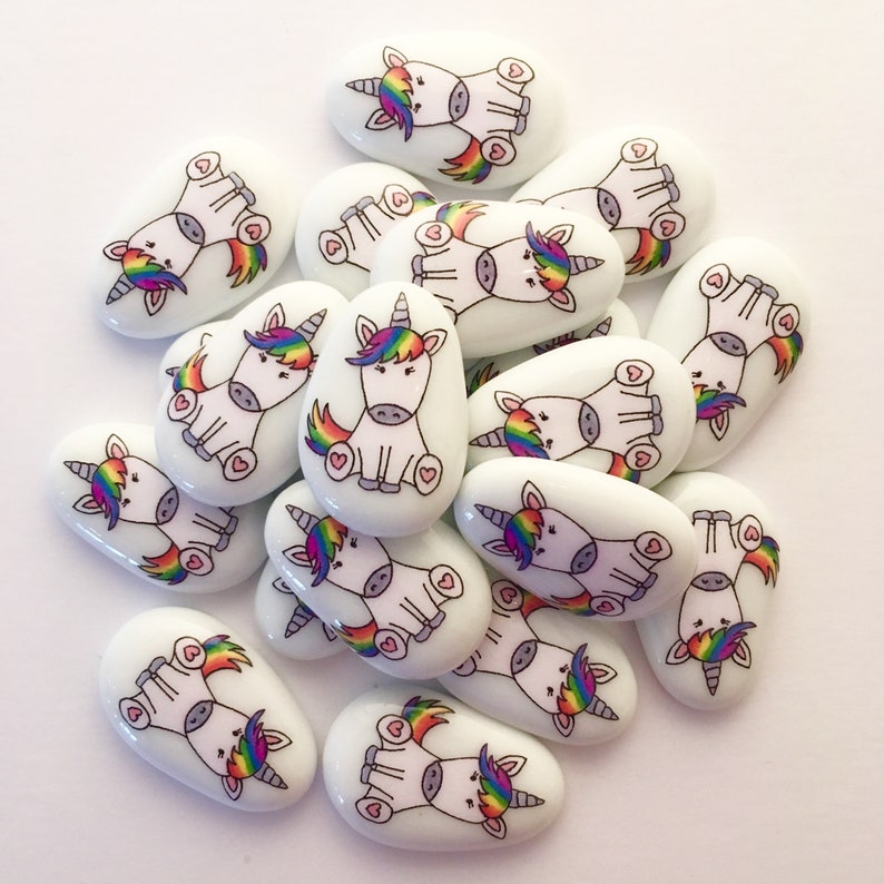 Unicorn Friendship Good Luck Keepsake Stone Gift Etsy