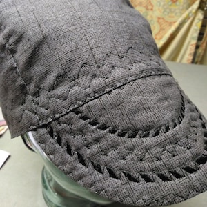 Gray Tweed Welding Cap