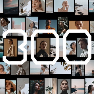 Pode incluir: Uma colagem de imagens com pessoas em vários cenários, com o número "300" exibido de forma proeminente no centro.