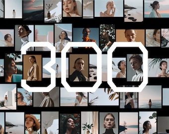 300 imágenes de stock de estética profesional, generadas por IA (300 DPI)