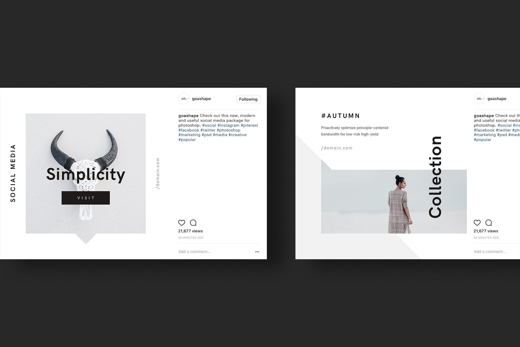 Minimalist Canva Social Media Kit, Instagram Templates - Etsy