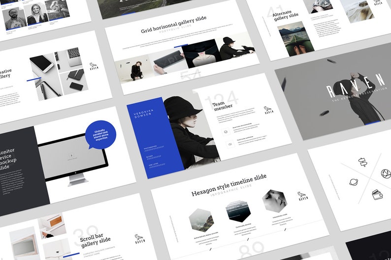 Raven Presentation Modern Keynote Template image 1