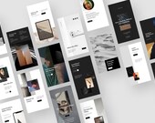 Amoled Instagram Story Templates - Futuristic Canva Social Media Pack
