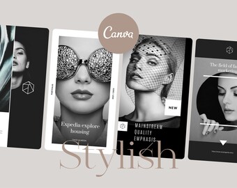 Stylish Social Media Canva Templates, Instagram, Pinterest, Blog