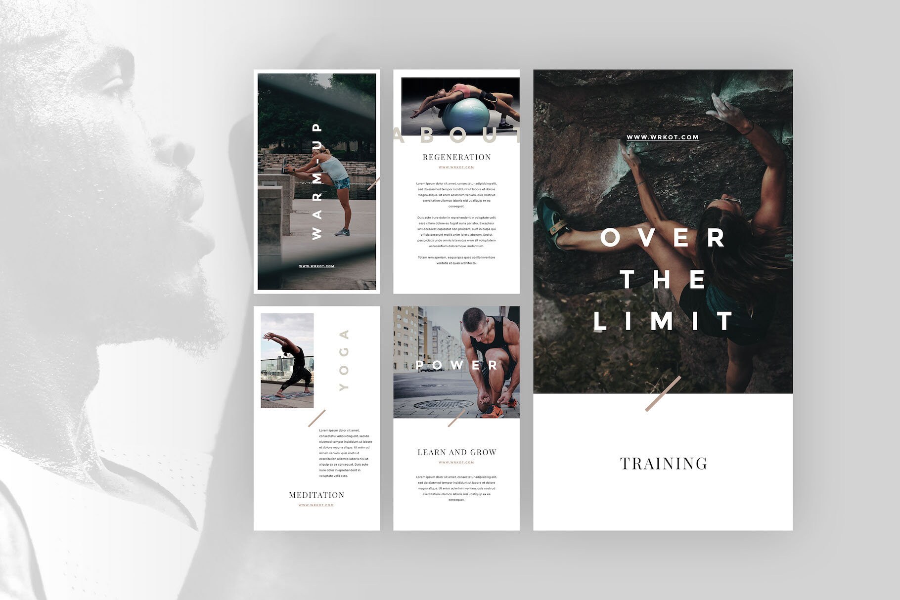 Workout Social Media Powerful Canva Instagram Template Gym - Etsy