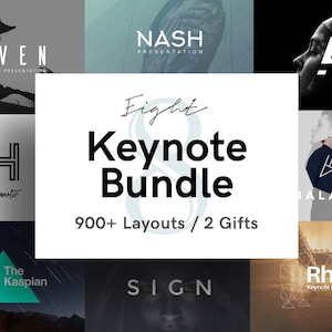 Eight Keynote Bundle Modern Presentation Templates image 1