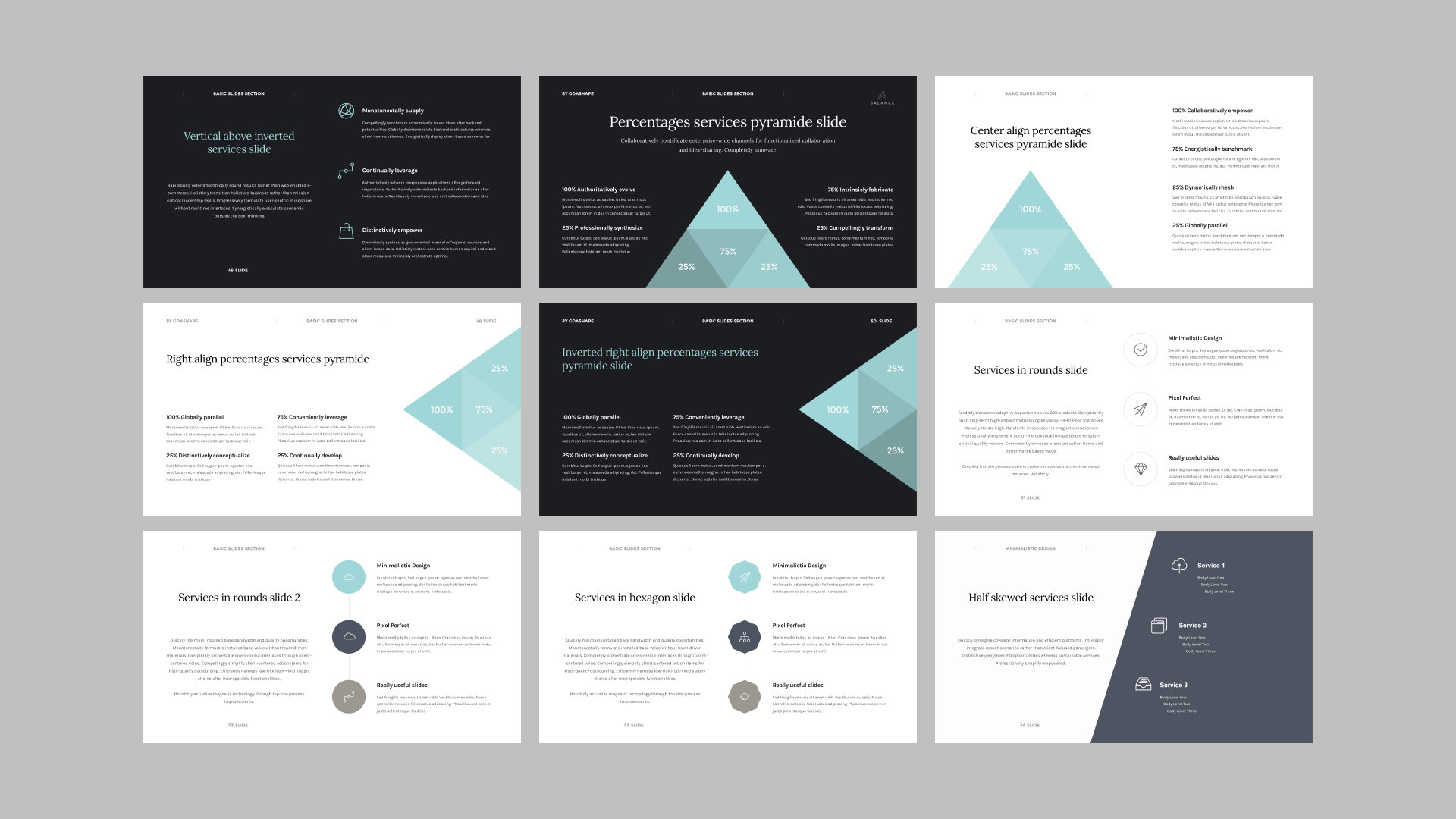 Balance Powerpoint Presentation Template Graphic Design Slideshow Slide ...