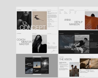 Wust Canva Template / website, pitch deck, brochure