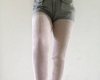 Wolle Beinwärmer über dem Knie, Socken für Männer und Frauen im Herbst oder Winter, Overknee-Socken, Erwachsene Beinwärmer für Yoga oder Ballett