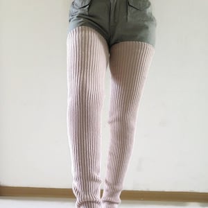 Wool Leg Warmers Over The Knee, Socks For Men And Women In Autumn or Winter, Thigh High Socks, Adult Leg Warmers for Yoga or Ballet