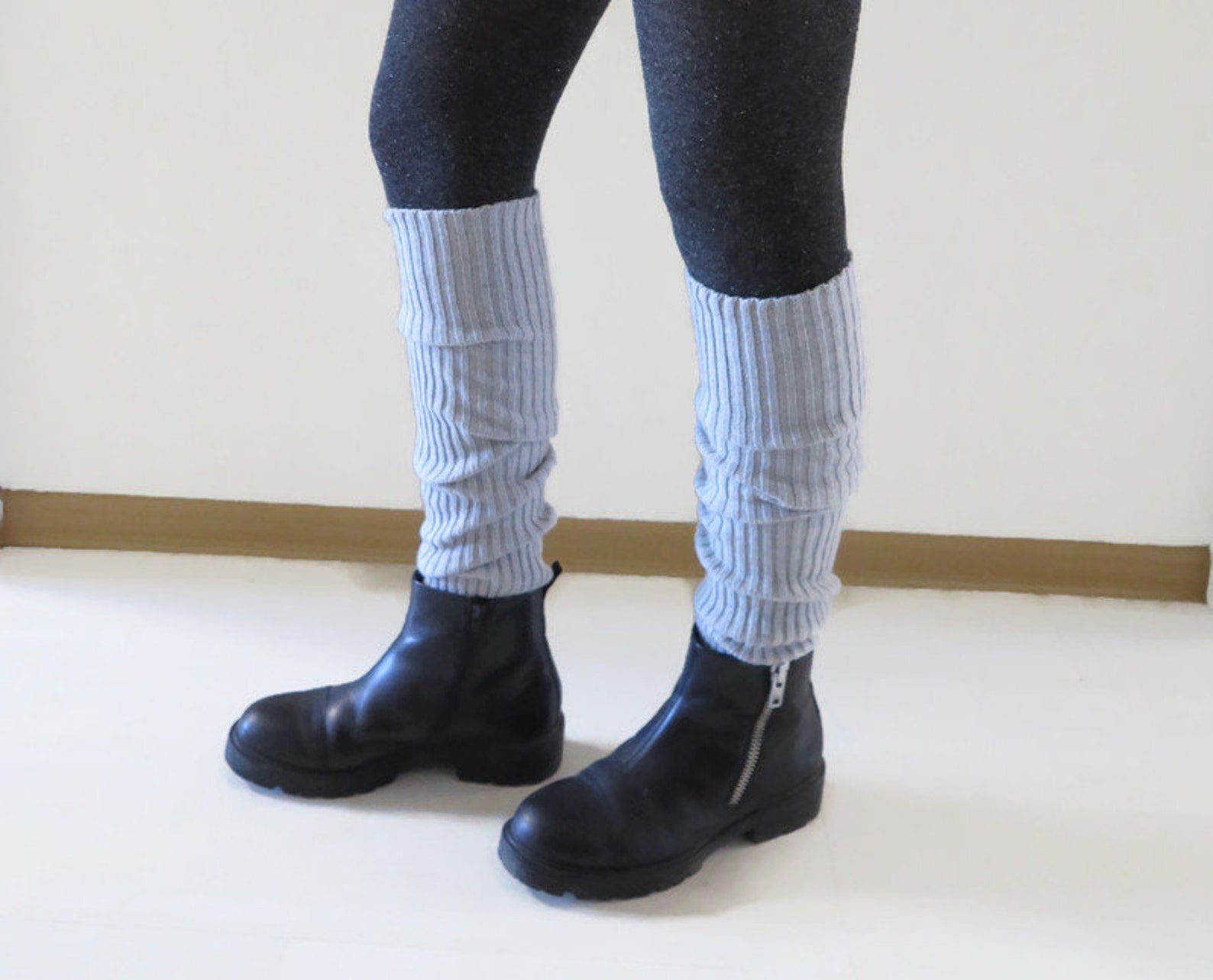 Leg Warmers Wool Cashmere Leg Warmers Socks Gray Winter Etsy