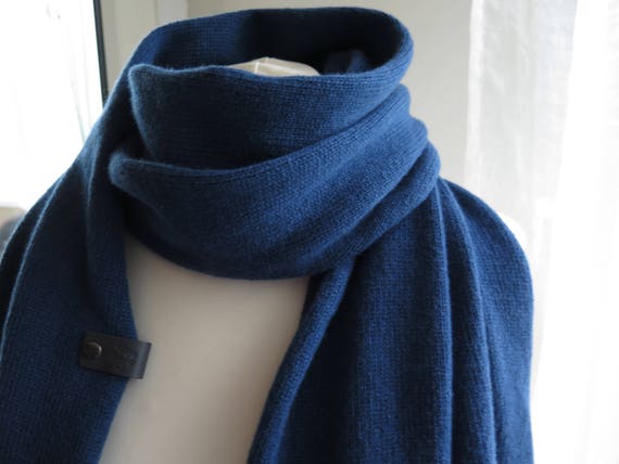 navy cashmere shawl