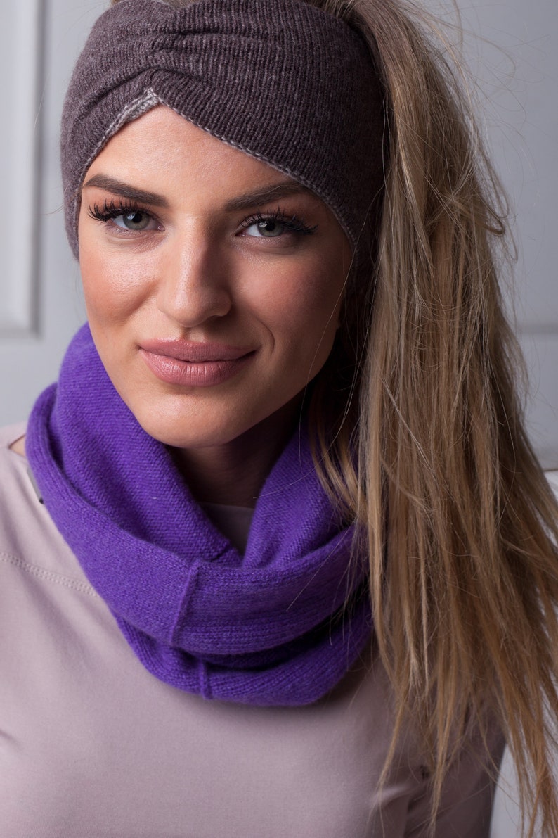 Cashmere Knitted Headbands for Women Merino Head Wrap Etsy
