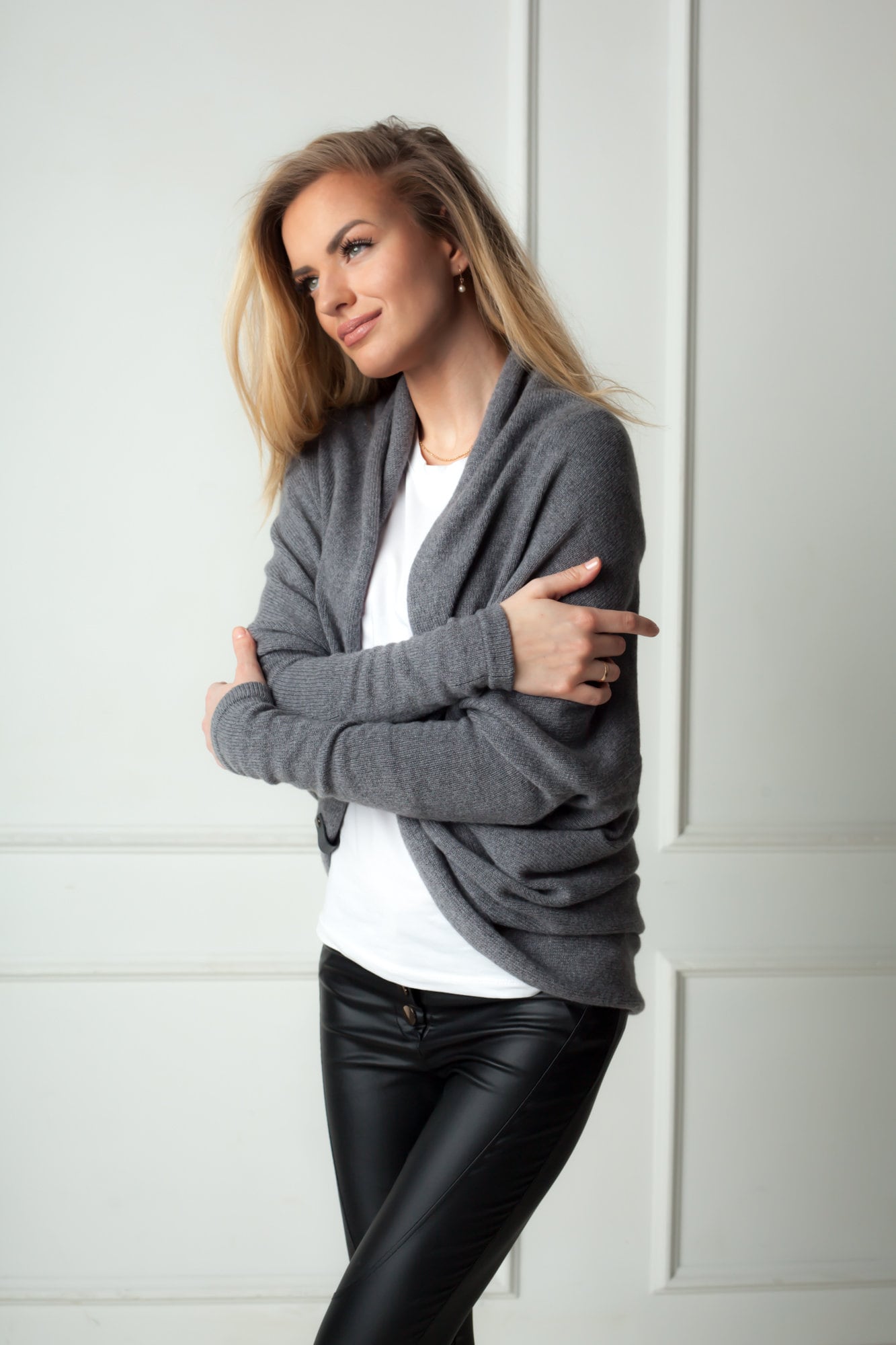 Lightweight cocoon cardigan sales
