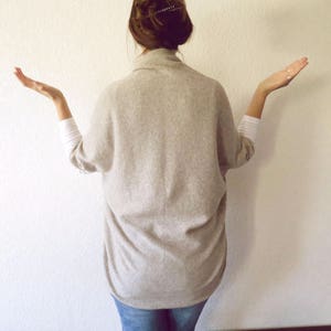 wrap cardigan, cashmere cardigan sweater, open knit cardigan, stylish hoodie, cardigan women, lightweight knitwear, grey knit cardigan