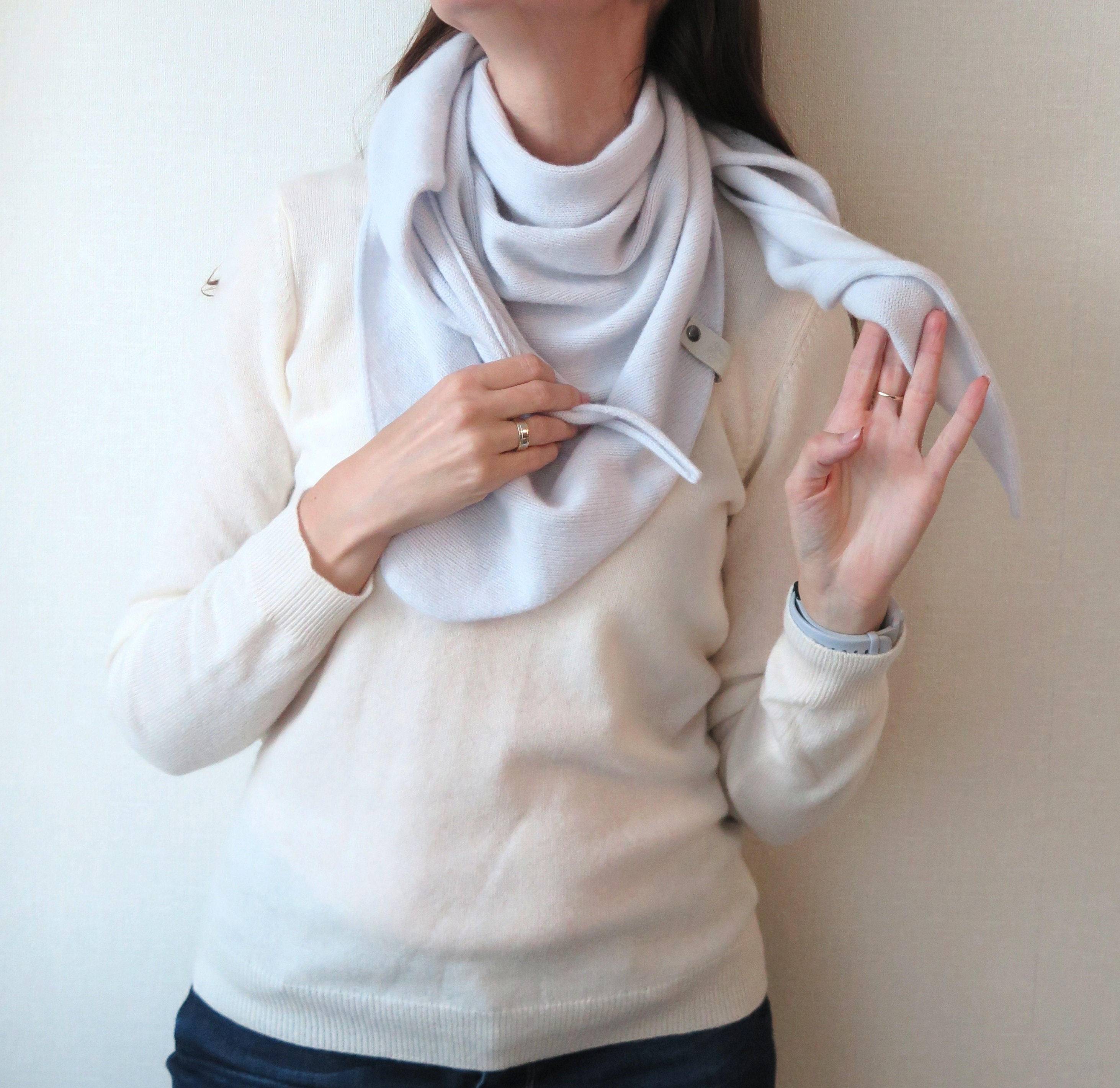 Fashion Blend Cashmere Adults Tag Tassel Scarves Warm Winter Shawl For Men  Women