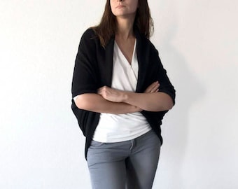 cardigan cashmere , open short sweater , oversized cardigan , minimalist knitwear , stylish hoodie,cashmere sweater,gilet cachemire oversize