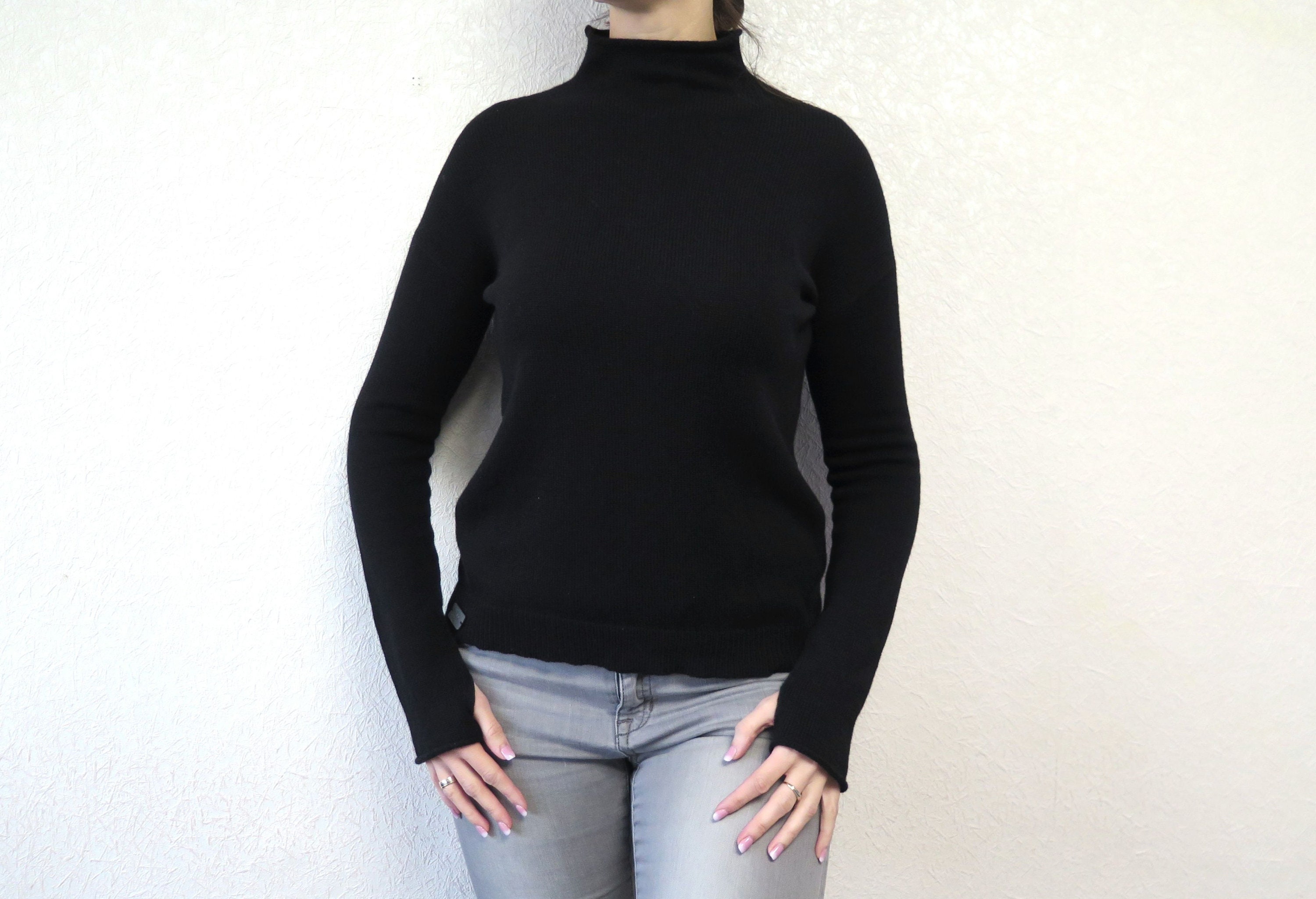 Cashmere Turtleneck Sweater for Women Knit Oversize Cashmere | Etsy