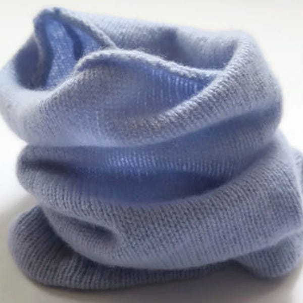 Cashmere niños Cashmere snood Cache cou enfant cachemire Calentador de cuello para niños Cahmere Bufanda de punto para niños Bufanda de bebé Bufanda de lana de punto