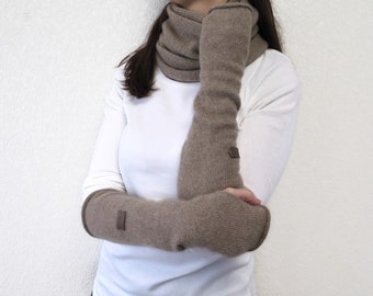 Cashmere arm warmers, Knit womens cashmere, Knit wrist warmers, Cashmere warmers, handmade, knitted 100% cashmere gloves, Knit warmers