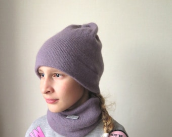 Cashmere knitted slouchy beanie hat for babies and children's, cashmere newborn hat, mommy me beanie cashmere, toddler child hat in cashmere