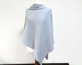 Poncho de cashmere, roupa de gestante, suéter de cashmere cinza, roupa de primavera, moletom estiloso para gestantes, presente para o Dia das Mães, presentes de Natal para ela