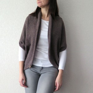 cardigan women, womens lightweight knit wrap, knitted cardigan, woolen cardigan, cashmere cardigan, brown cashmere, knit wedding wrap