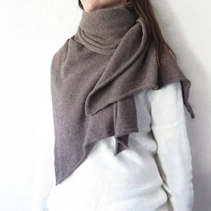 brown wool shawl, cashmere scarf men, pashmina scarf, brown pashmina, long cashmere scarf, knitted cashmere shawl, winter scarf, oversized