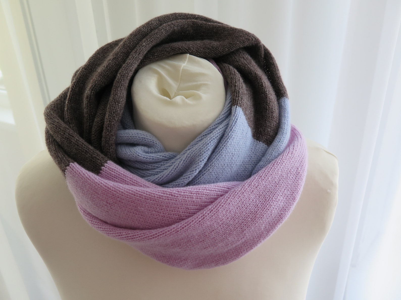 Knit Cashmere Infinity Scarf / Cashmere Circle Scarves / Knit Etsy