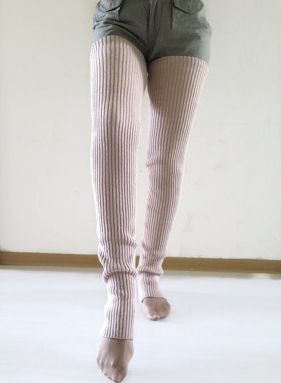 Wool Leg Warmers Over the Knee Socks for Men and Women in - Etsy