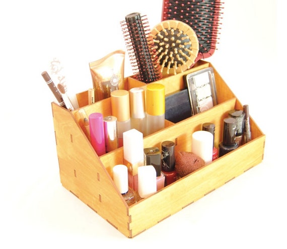 Handmade wood makeup storage box for you, makeup organizer cosmetics cosmetics organizer PARANA